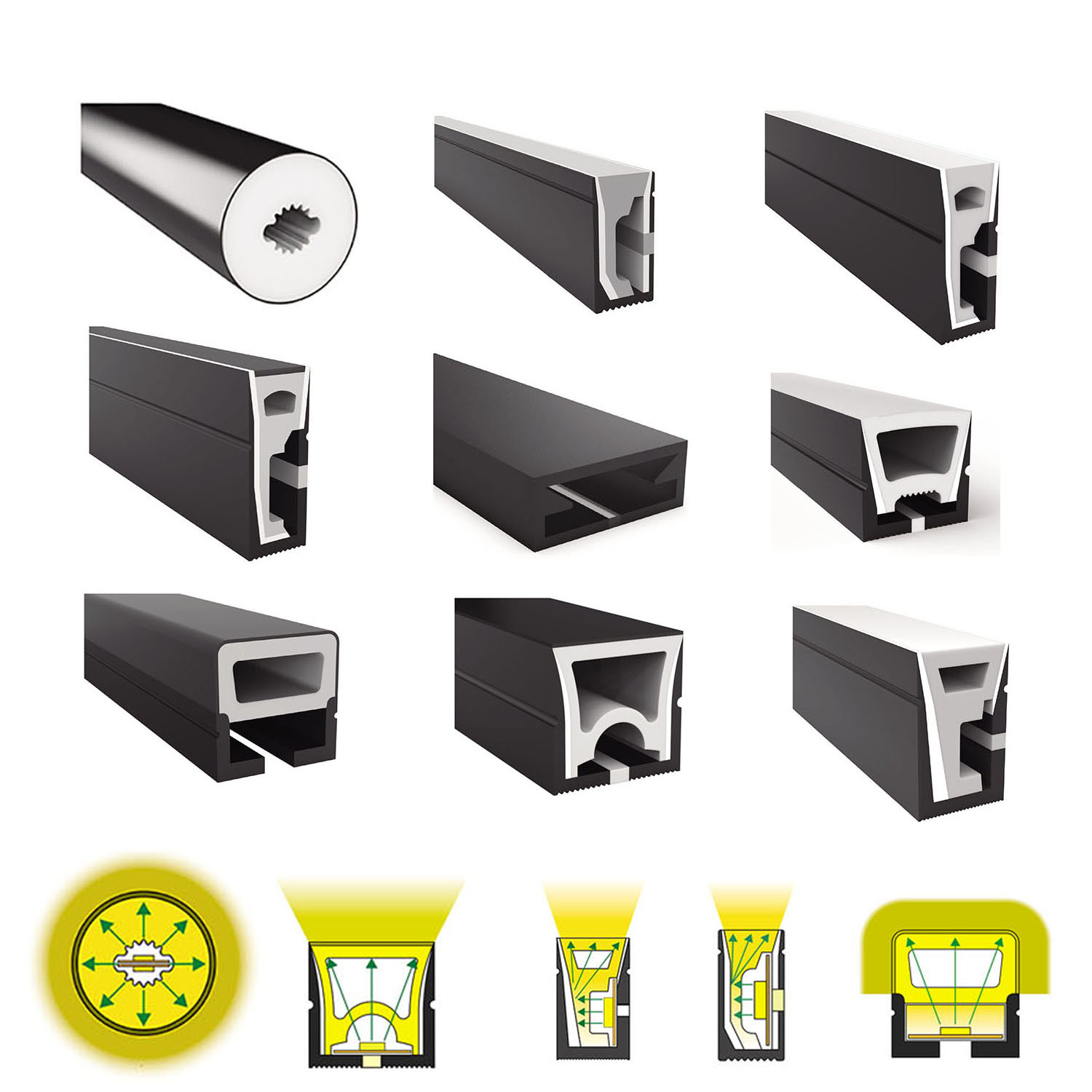 Ws2812B Strip 5V - WS2812B WS2811 LED Neon Dây Ống