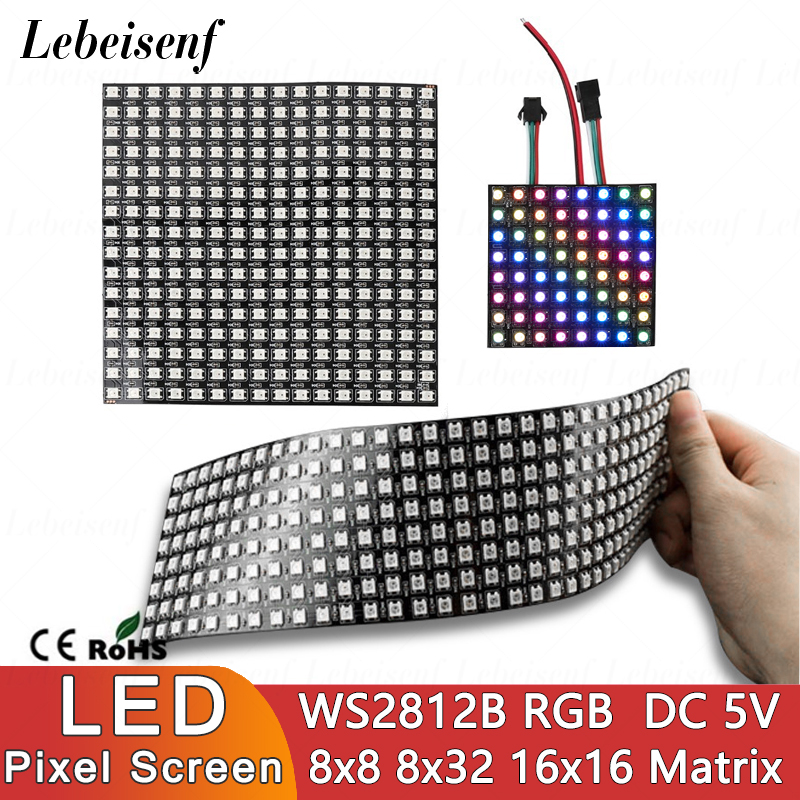 LED Digital Pixels Screen WS28 - đánh giá và giá Ws2812B