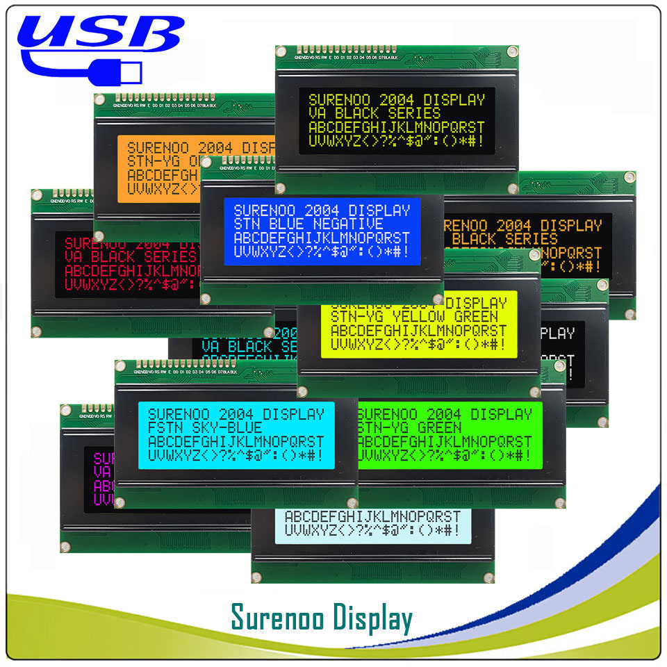 LCD2USB USB 204 20X4 2004 Nhân - đánh giá và giá Lcd 1602