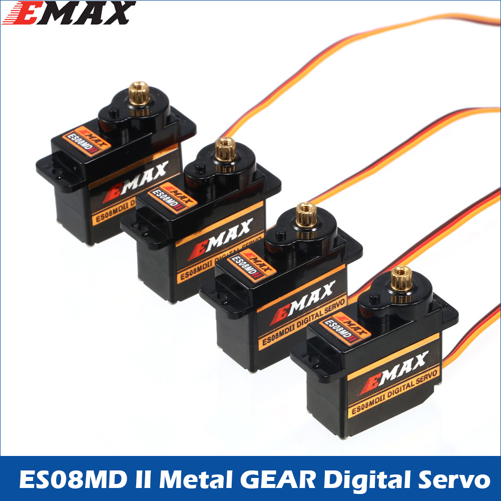 2/4/10pcs EMAX  ES08MD II Meta - đánh giá và giá Servo Sg90