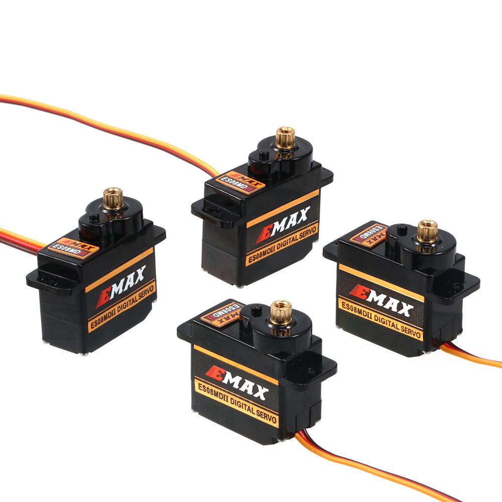 2/4/10pcs EMAX  ES08MD II Meta - đánh giá và giá Servo Sg90