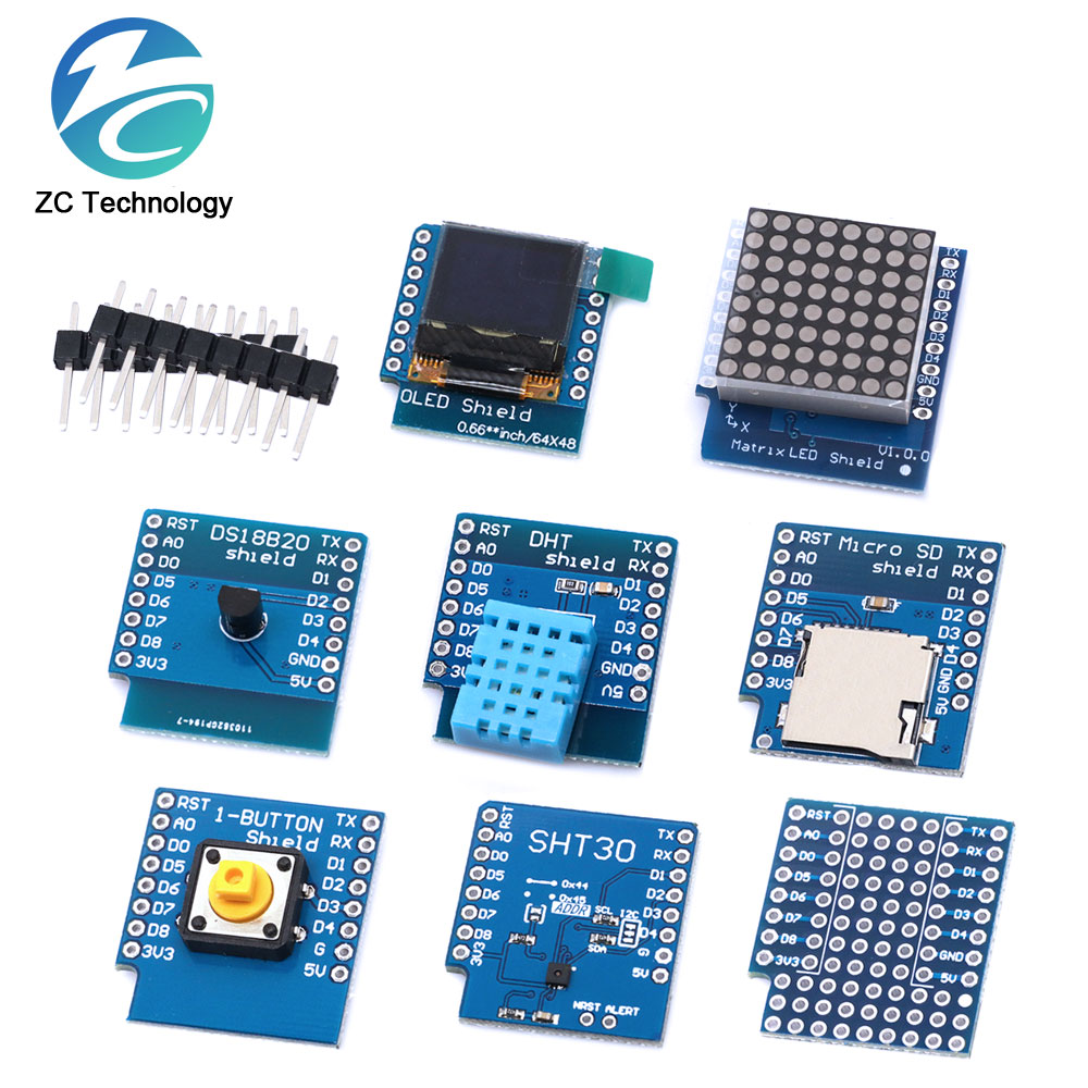 D1 Mini ESP8266 ESP-12F CH340G - đánh giá và giá Dht22